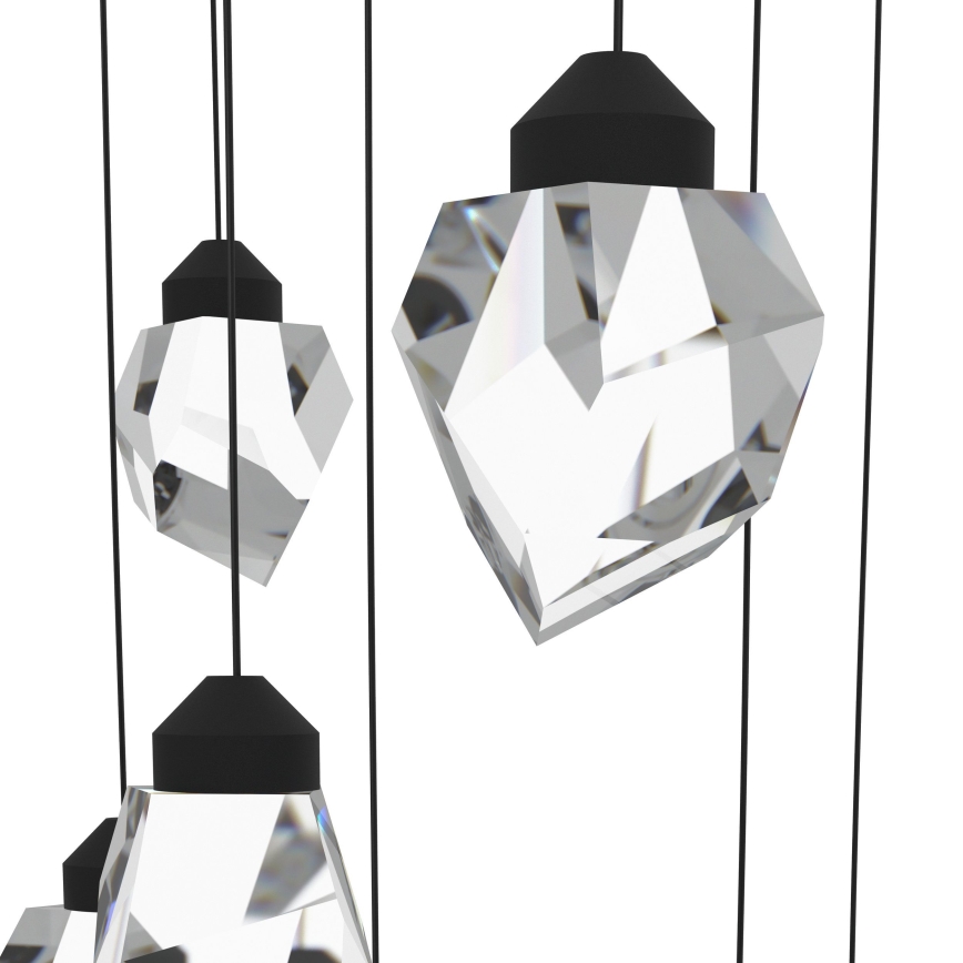 Eglo - Suspension filaire à intensité variable 10xLED/3W/230V 3000K noir/transparent