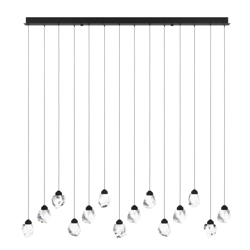 Eglo - Suspension filaire à intensité variable 14xLED/3W/230V 3000K noir/transparent
