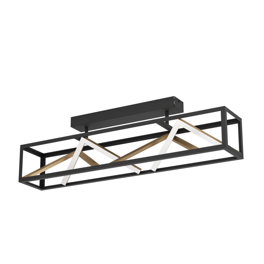 Eglo - Dimbare LED bevestigde hanglamp LED/45W/230V 2700-6500K zwart/goud + afstandsbediening