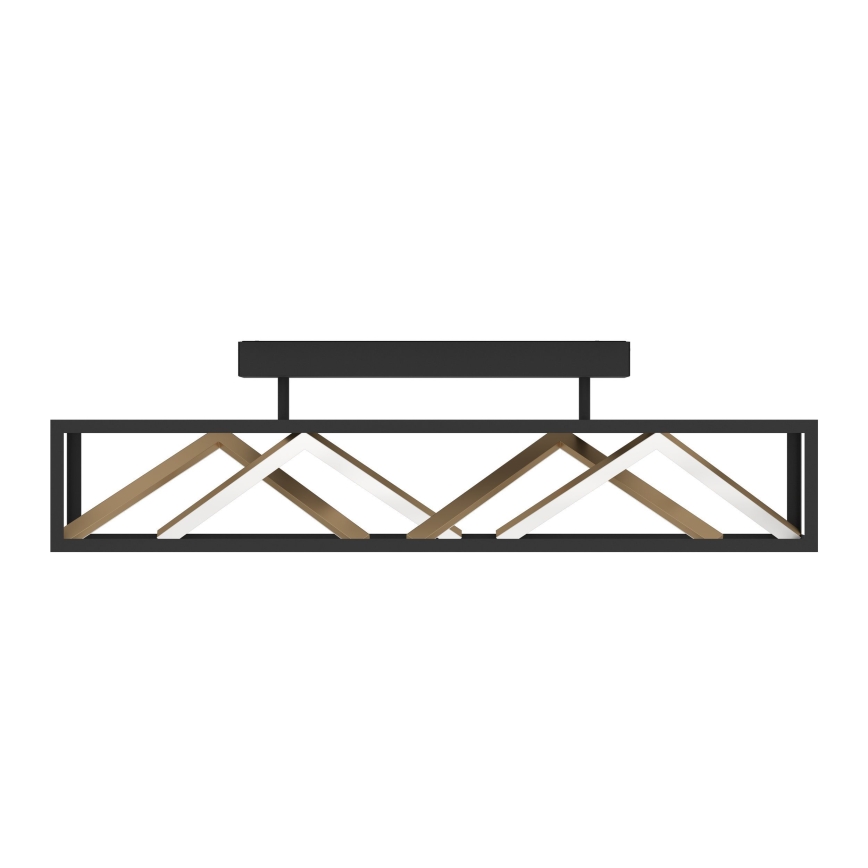 Eglo - Dimbare LED bevestigde hanglamp LED/45W/230V 2700-6500K zwart/goud + afstandsbediening