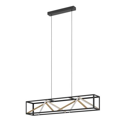 Eglo - Suspension filaire à intensité variable LED/46W/230V 2700-6500K noir/doré + télécommande