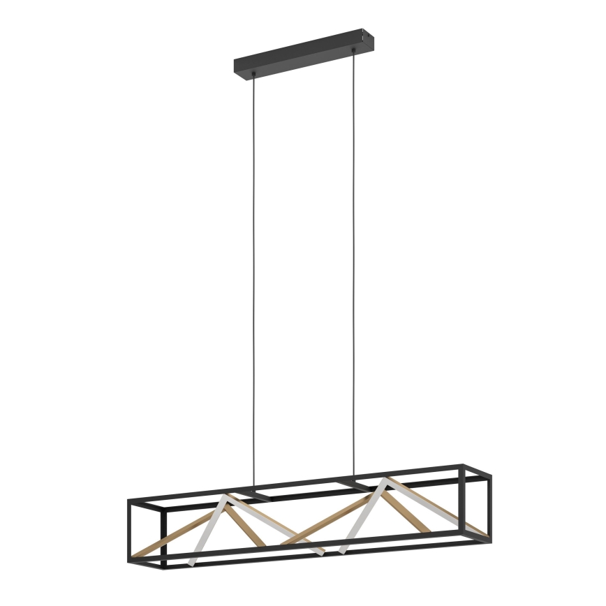 Eglo - Suspension filaire à intensité variable LED/46W/230V 2700-6500K noir/doré + télécommande