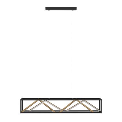 Eglo - Suspension filaire à intensité variable LED/46W/230V 2700-6500K noir/doré + télécommande