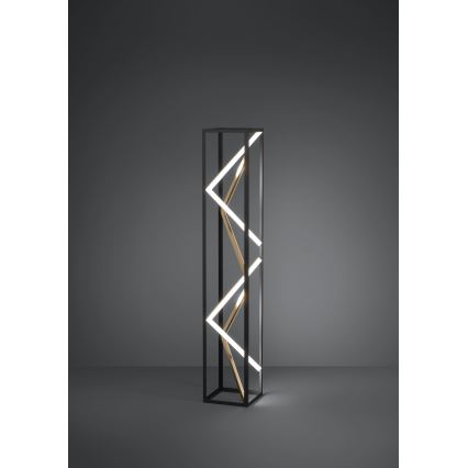 Eglo - Dimbare LED Staande lamp LED/23W/230V 2700-6500K zwart/goud + afstandsbediening