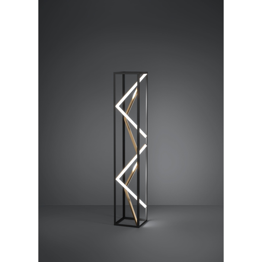 Eglo - Dimbare LED Staande lamp LED/23W/230V 2700-6500K zwart/goud + afstandsbediening