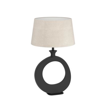 Eglo - Tafellamp 1xE27/60W/230V 52,5 cm zwart/crème