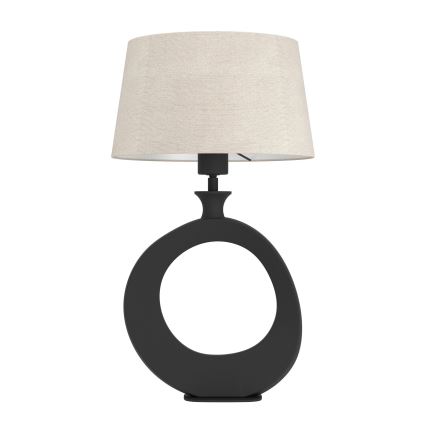 Eglo - Tafellamp 1xE27/60W/230V 52,5 cm zwart/crème