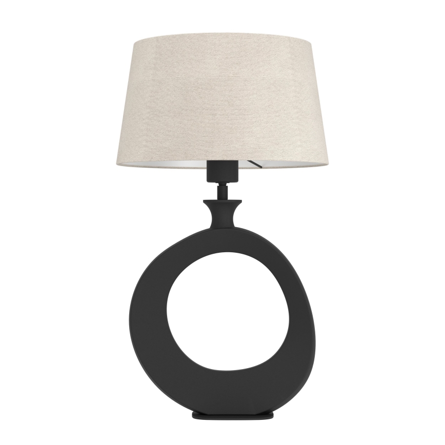 Eglo - Tafellamp 1xE27/60W/230V 52,5 cm zwart/crème