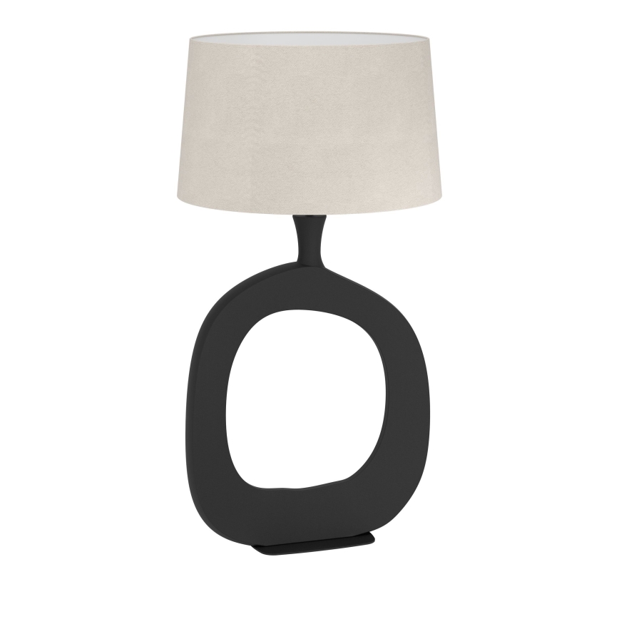 Eglo - Tafellamp 1xE27/60W/230V 88 cm zwart/crème