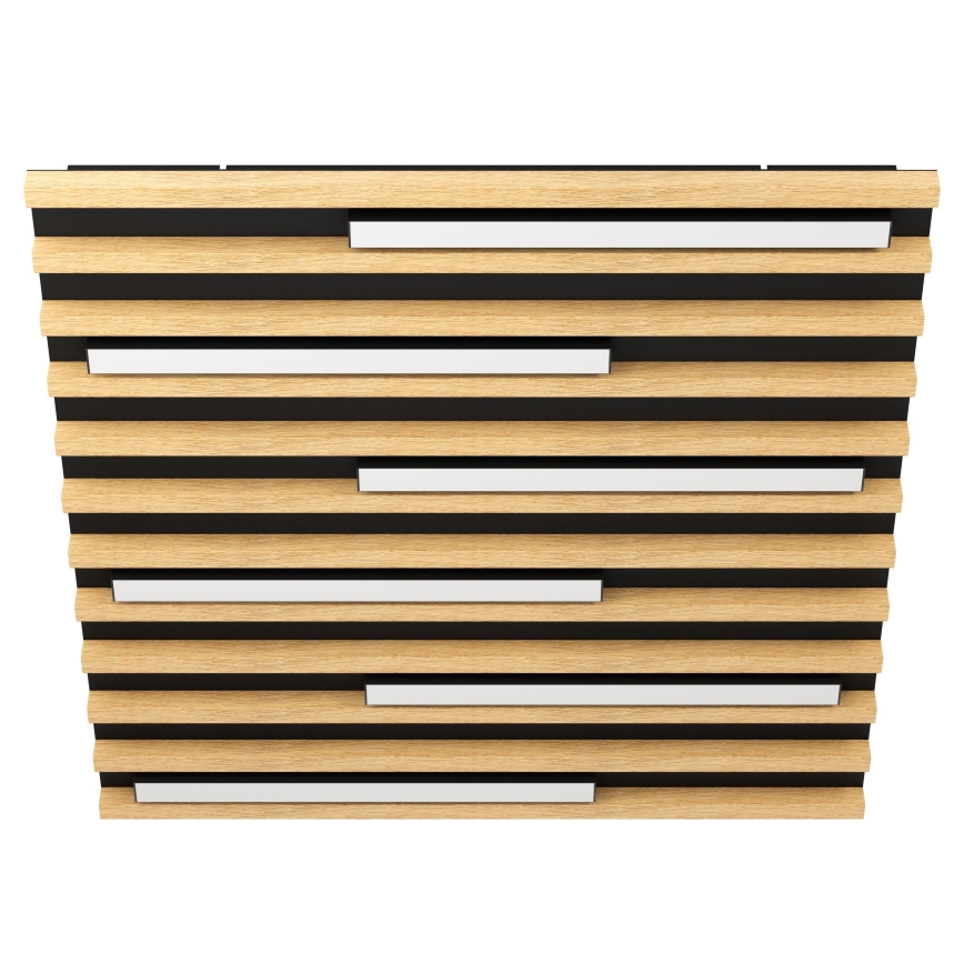 Eglo - Plafonnier à intensité variable 6xLED/8,5W/230V 3000K 57,5x57,5 cm marron