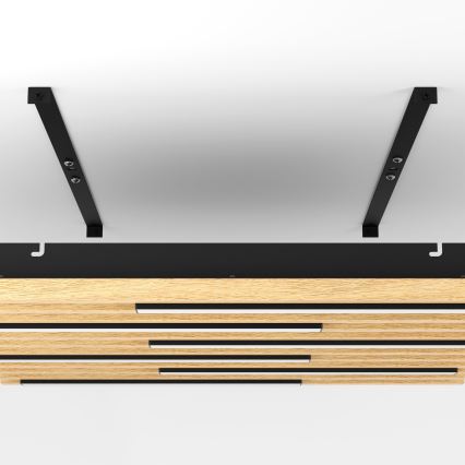 Eglo - Plafonnier à intensité variable 6xLED/8,5W/230V 3000K 57,5x57,5 cm marron