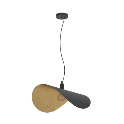 Eglo - Suspension filaire 1xE27/40W/230V 80 cm noir/doré