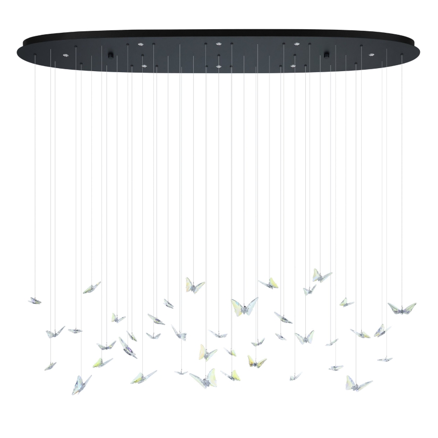 Eglo - Dimbare LED-hanglamp aan kabel 8xLED/4,2W/230V zwart/helder