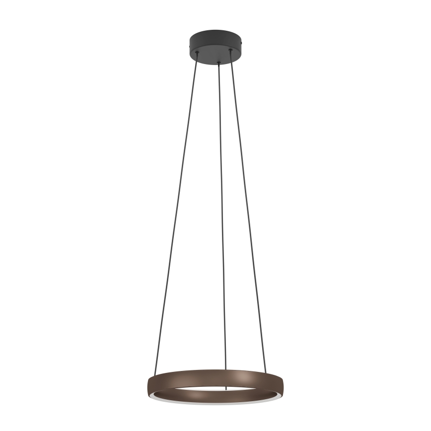 Eglo - Suspension LED dimmable sur câble avec détecteur de mouvement, 2x LED 25 W, 230 V, 2200–6500 K, Ø 80 cm, marron