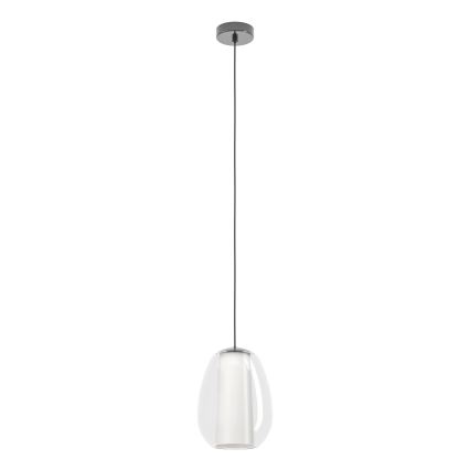 Eglo - dimbare LED-pendellamp aan kabel LED/7W/230V + LED/1,6W 2200-6500K glanzend chroom