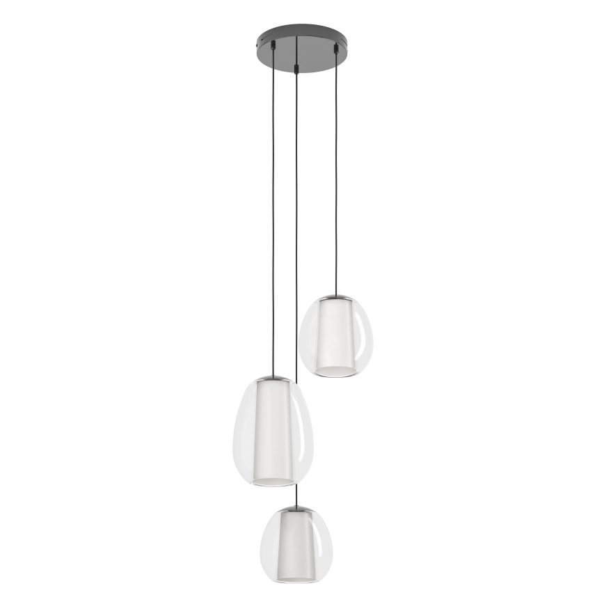 Eglo - Dimbare LED-hanglamp aan kabel LED/7W/230V + 2xLED/5,5W + 3xLED/1,6W glanzend chroom