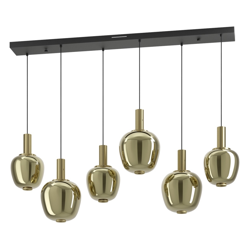 Eglo - Lustre LED dimmable 3xLED/5W/230V + 3xLED/6,5W + 6xLED/1,6W doré