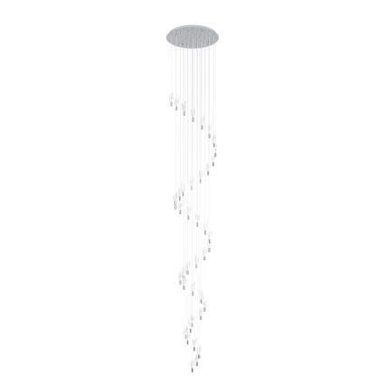 Eglo - Suspension LED à câble 40xLED/2,1W/230V 2200/3000/4000K chrome brillant