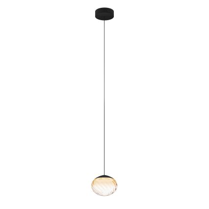 Eglo - LED-dimbare kabelhanglamp LED/5,8W/230V 2200-6500K beige/rookglas + afstandsbediening