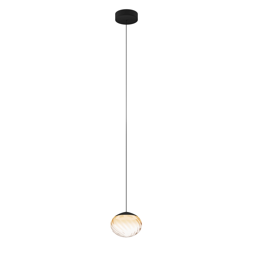 Eglo - LED-dimbare kabelhanglamp LED/5,8W/230V 2200-6500K beige/rookglas + afstandsbediening