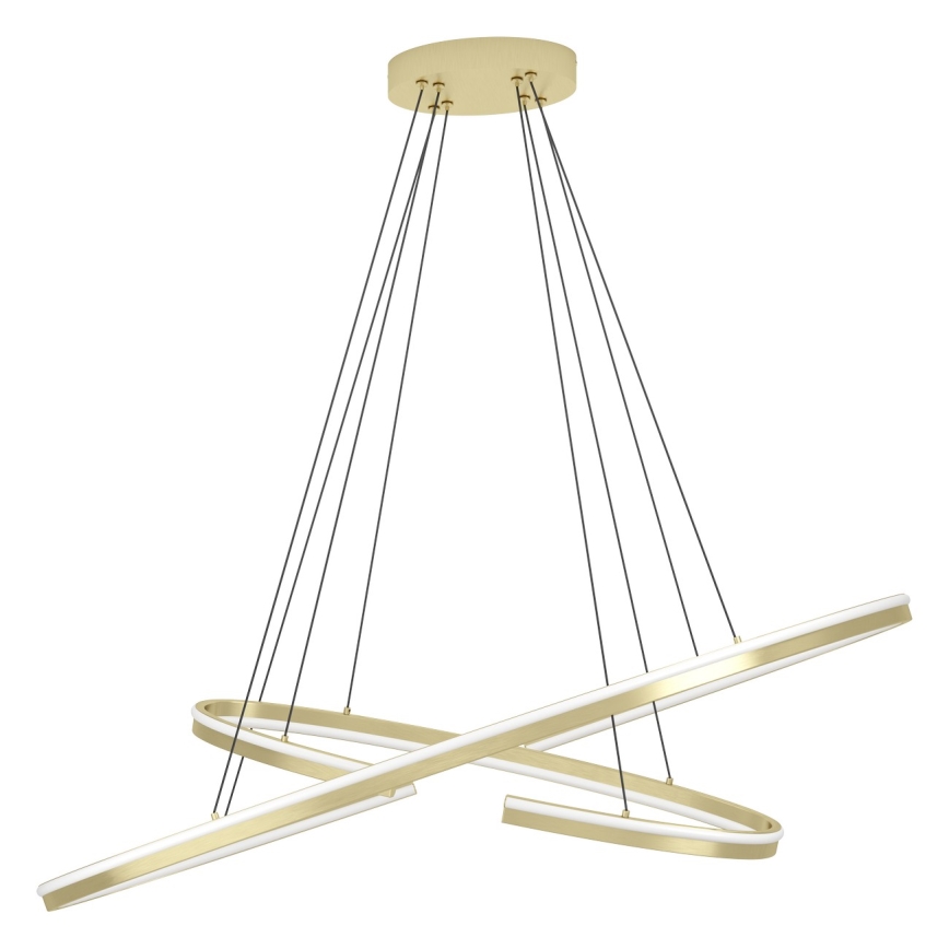 Eglo - Suspension LED dimmable sur câble LED/50W/230V 2200-6500K dorée + télécommande