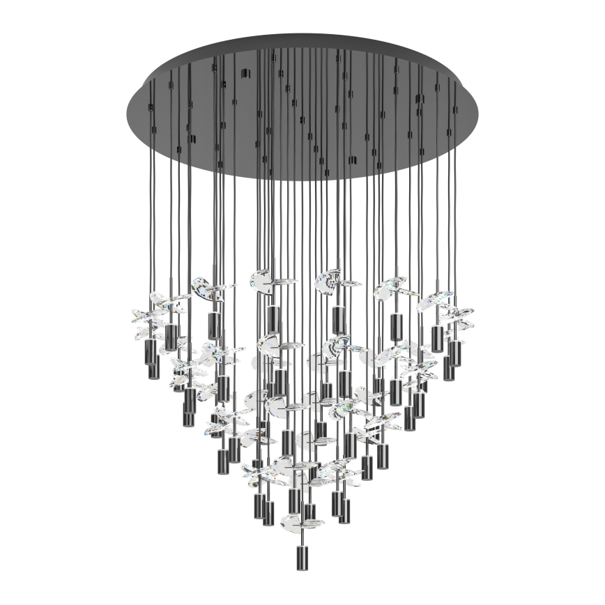 Eglo - Suspension LED sur câble 43xLED/2,1W/230V 2200/3000/4000K chrome brillant
