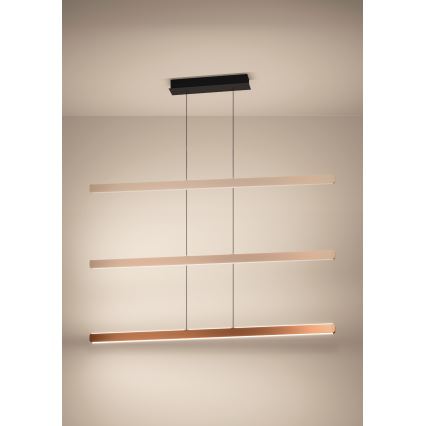 Eglo - Suspension LED dimmable sur câble LED/30W/230V 2200-6500K dorée + télécommande