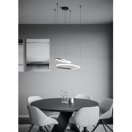 Eglo - Suspension LED dimmable sur câble LED/30W/230V 2200-6500K laiton + télécommande