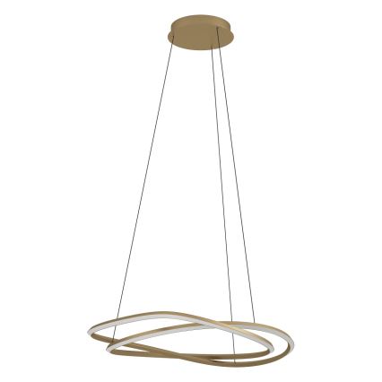Eglo - LED-dimbare hanglamp aan kabel LED/60W/230V 2200-6500K goud + afstandsbediening