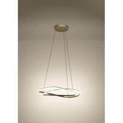 Eglo - Suspension LED dimmable sur câble LED/60W/230V 2200-6500K dorée + télécommande