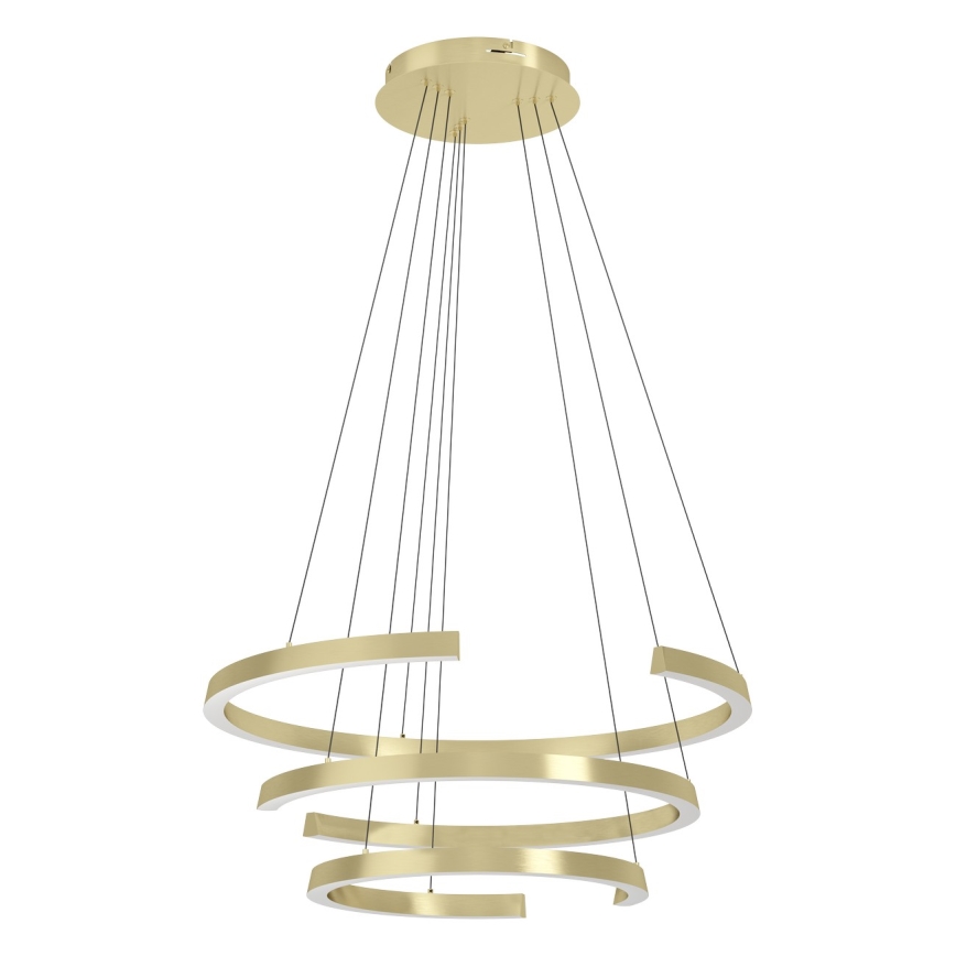 Eglo - Dimbare LED-pendellamp aan kabel LED/50W/230V 2200-6500K goudkleurig + afstandsbediening