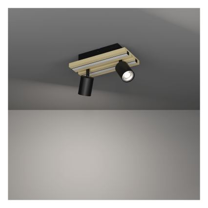 Eglo - LED-spotlamp 2xLED/2,2W/230V + 2xLED/1,2W + 2xLED/2W beige/zwart