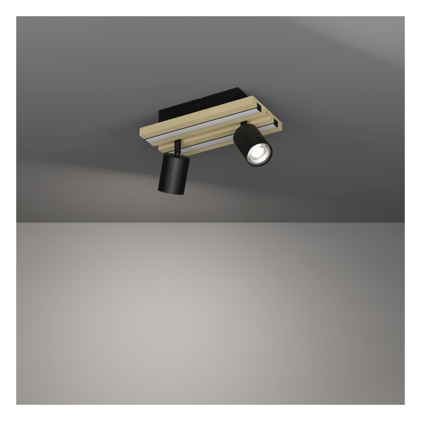 Eglo - LED-spotlamp 2xLED/2,2W/230V + 2xLED/1,2W + 2xLED/2W beige/zwart