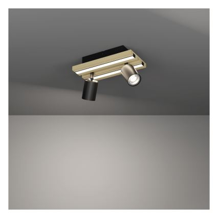 Eglo - LED-spotlamp 2xLED/2,2W/230V + 2xLED/1,2W + 2xLED/2W beige/zwart
