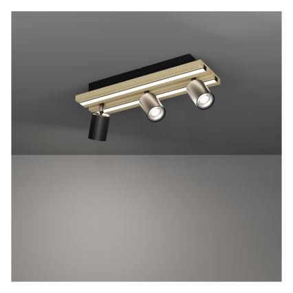 Eglo - LED-spotarmatuur 3xLED/2,2W/230V + 2xLED/1,2W + 2xLED/2W beige/zwart