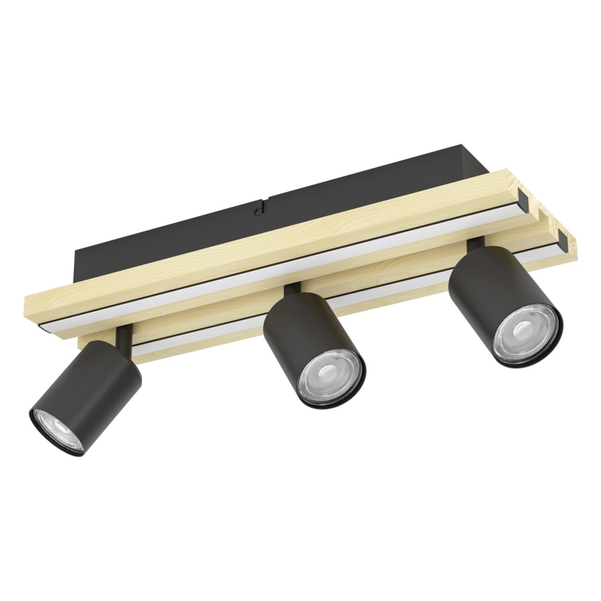 Eglo - Plafonnier à spots LED 3xLED/2,2W/230V + 2xLED/1,2W + 2xLED/2W beige/noir