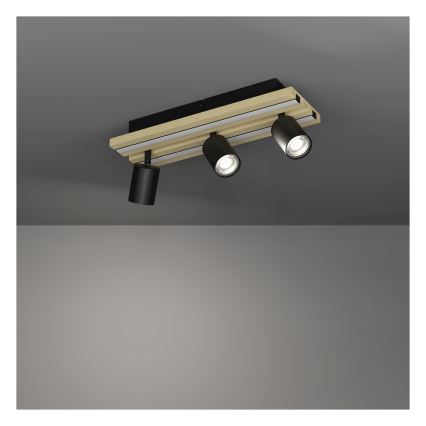 Eglo - Plafonnier à spots LED 3xLED/2,2W/230V + 2xLED/1,2W + 2xLED/2W beige/noir