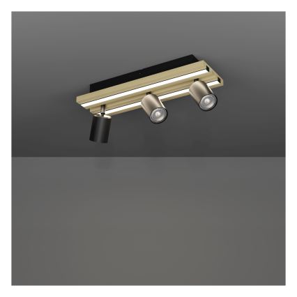 Eglo - Plafonnier à spots LED 3xLED/2,2W/230V + 2xLED/1,2W + 2xLED/2W beige/noir
