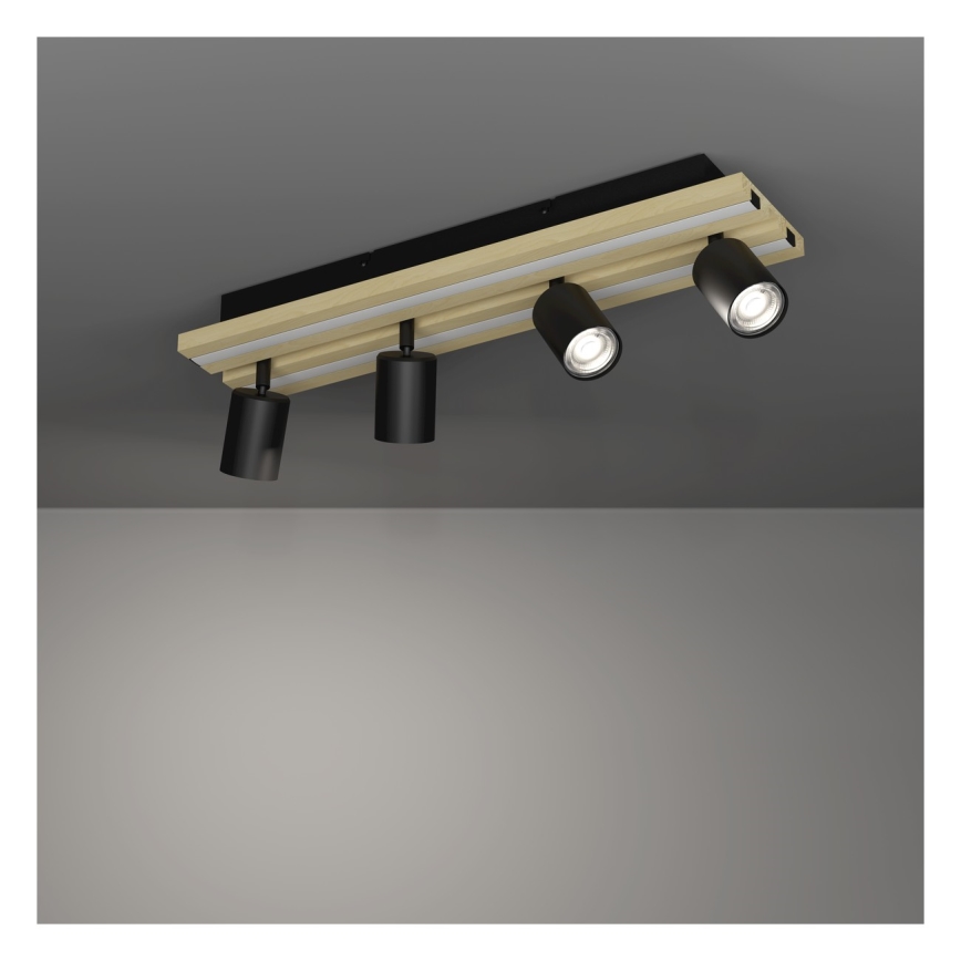 Eglo - LED-spot 4xLED/2,2W/230V + 2xLED/1,2W + 2xLED/2W beige/zwart