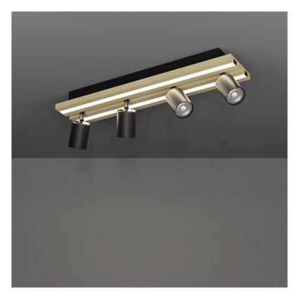 Eglo - LED-spot 4xLED/2,2W/230V + 2xLED/1,2W + 2xLED/2W beige/zwart