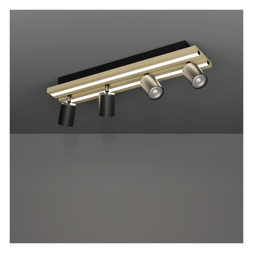 Eglo - LED-spot 4xLED/2,2W/230V + 2xLED/1,2W + 2xLED/2W beige/zwart