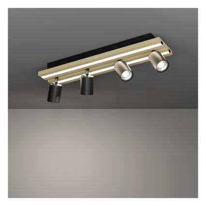 Eglo - LED-spot 4xLED/2,2W/230V + 2xLED/1,2W + 2xLED/2W beige/zwart