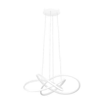 Eglo - Suspension LED dimmable sur câble, 48,7 W, 230 V, 2200–6500 K, blanc + télécommande