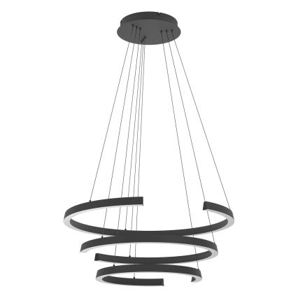 Eglo - Suspension LED dimmable sur câble LED/50W/230V 2200-6500K noir + télécommande