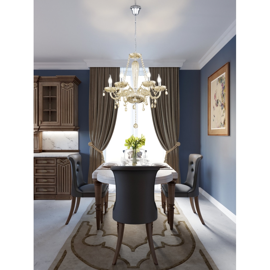 Eglo - Hanglamp 6xE14/40W/230V