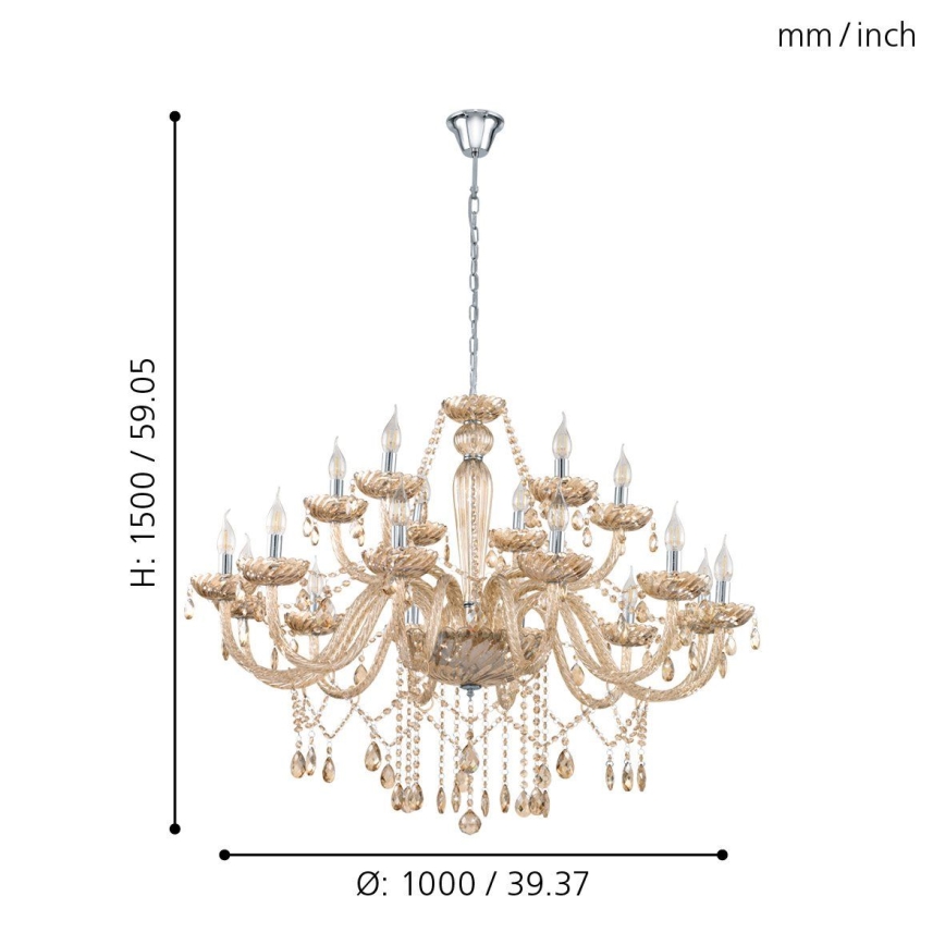 Eglo - Hanglamp 18xE14/40W/230V