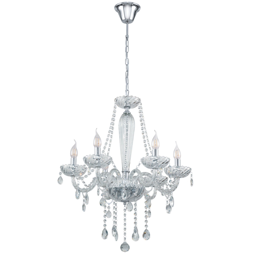 Eglo 39099 - Hanglamp BASILANO 1 6xE14/40W/230V