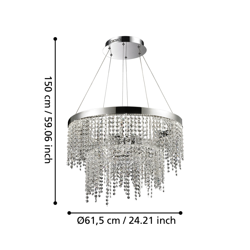 Eglo - Dimbare LED hanglamp aan een koord LED/45W/230V