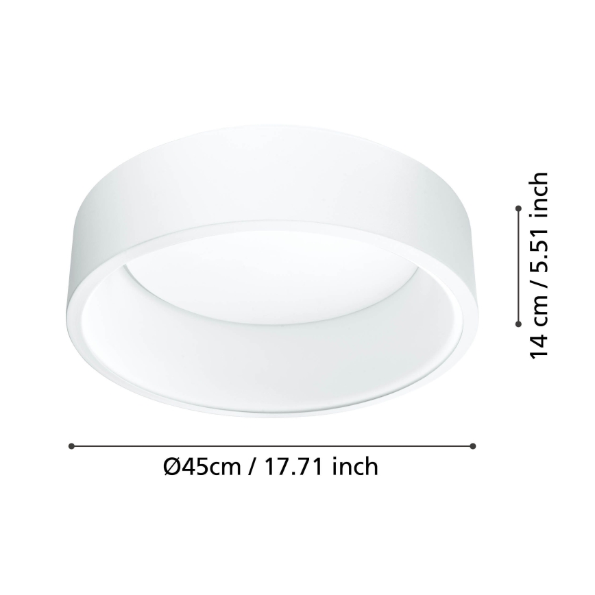 Eglo - Dimbare LED Plafondlamp 1 LED/25,5W/230V