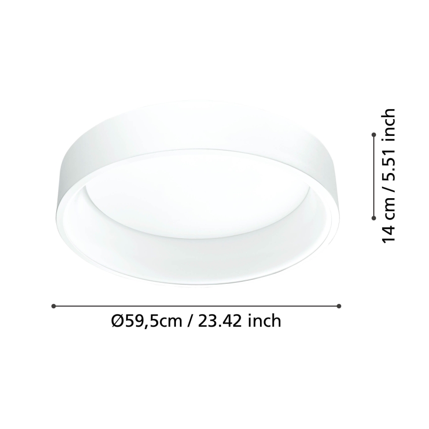 Eglo - Plafonnier à intensité variable 1 LED/35,2W/230V